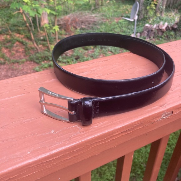 Calvin Klein black leather belt - Picture 1 of 6